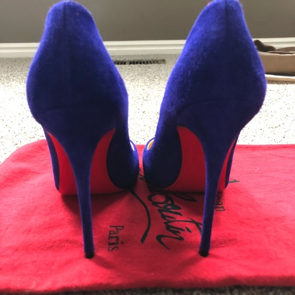 Sz 34 4 Louboutin So Kate Purple Pop Suede Pump - Picture 6 of 8